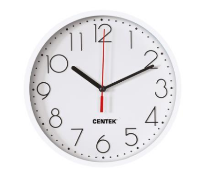 Изображение Настенные часы CENTEK CT-7105 белый