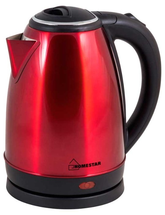 Изображение Электрический чайник HOMESTAR HS-1010 (1500 Вт/1,8 л /металл/красный)