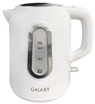 Изображение Электрический чайник Galaxy GL0212 (2200 Вт/1,7 л /пластик/белый)