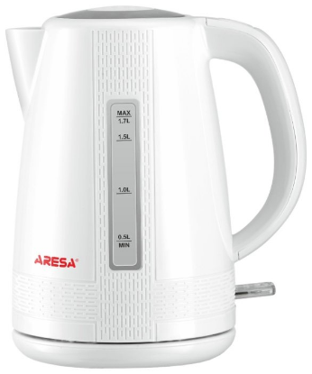 Изображение Электрический чайник Aresa AR-3438 (2000 Вт/1,7 л /пластик/белый)