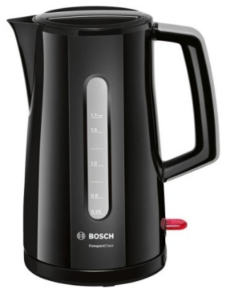 Изображение Электрический чайник Bosch TWK 3A013 (2400 Вт/1,7 л /пластик/черный)