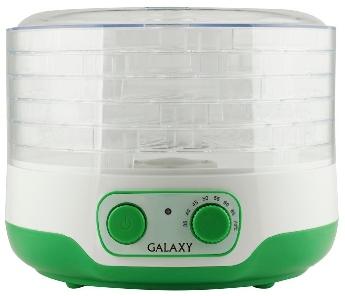 Изображение Сушилка для овощей Galaxy GL2634 (поддонов 5 шт, 300 Вт , зеленый, белый)