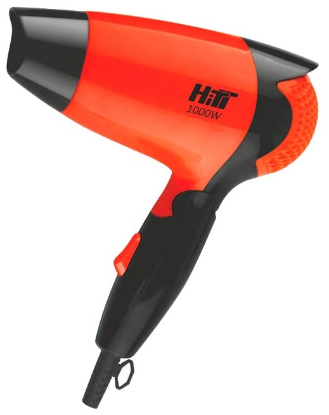 Изображение Компактный фен HITT HT-6302 (1000 Вт /оранжевый, черный)