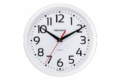 Изображение Настенные часы Troyka КЛАССИКА (91910912) белый