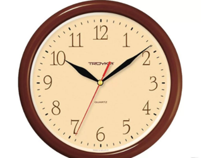 Изображение Настенные часы Troyka КРЕМОВЫЕ(21234287) коричневый