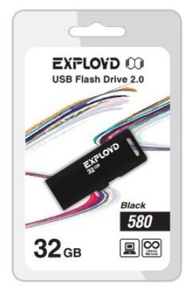 Изображение USB flash Exployd 580,(USB 2.0/32 Гб)-черный ()