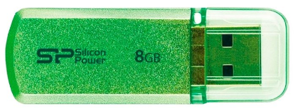 Изображение USB flash Silicon Power Helios 101,(USB 2.0/8 Гб)-зеленый (SP008GBUF2101V1N)