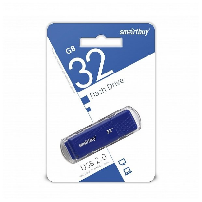 Изображение USB flash SmartBuy Dock,(USB 2.0/32 Гб)-синий (SB32GBDK-B)