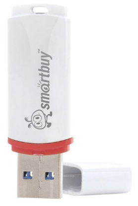 Изображение USB flash SmartBuy Crown,(USB 2.0/4 Гб)-белый (SB4GBCRW-W)