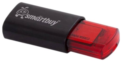 Изображение USB flash SmartBuy Click,(USB 2.0/64 Гб)-красный, черный (SB64GBCl-K)