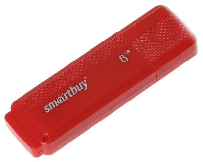 Изображение USB flash SmartBuy Dock,(USB 2.0/8 Гб)-красный (SB8GBDK-R)