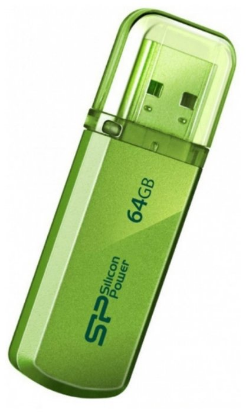Изображение USB flash Silicon Power Helios 101,(USB 2.0/64 Гб)-зеленый (SP064GBUF2101V1N)