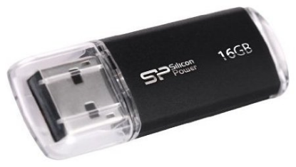 Изображение USB flash Silicon Power Ultima II,(USB 2.0/16 Гб)-черный (SP016GBUF2M01V1K)