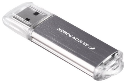 Изображение USB flash Silicon Power Ultima II,(USB 2.0/64 Гб)-серебристый (SP064GBUF2M01V1S)