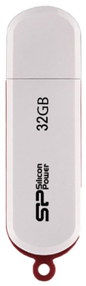 Изображение USB flash Silicon Power LuxMini 320,(USB 2.0/32 Гб)-белый (SP032GBUF2320V1W)