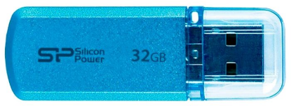 Изображение USB flash Silicon Power Helios 101,(USB 2.0/32 Гб)-голубой (SP032GBUF2101V1B)