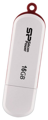Изображение USB flash Silicon Power LuxMini 320,(USB 2.0/16 Гб)-белый (SP016GBUF2320V1W)