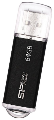 Изображение USB flash Silicon Power Ultima II,(USB 2.0/64 Гб)-черный (SP064GBUF2M01V1K)