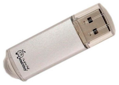 Изображение USB flash SmartBuy V-Cut,(USB 2.0/8 Гб)-серебристый (SB8GBVC-S)