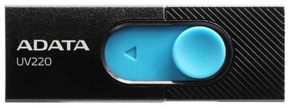 Изображение USB flash ADATA UV220,(USB 2.0/32 Гб)-голубой, черный (AUV220-32G-RBKBL)