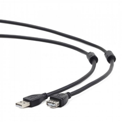 Изображение Кабель удлинительный Gembird CCF2-USB2-AMAF-6 USB 2.0 A USB 2.0 A черный 1,8 м