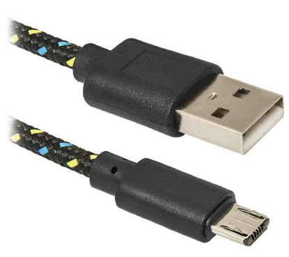 Изображение Кабель соединительный Defender USB08-03T USB 2.0 A Micro USB 2.0 B  1 м