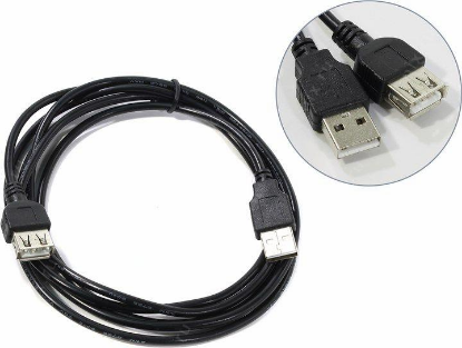 Изображение Кабель удлинительный ExeGate EX138943RUS USB 2.0 A USB 2.0 A черный 1,8 м