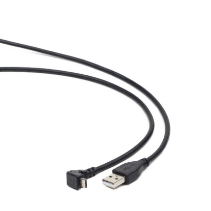 Изображение Кабель соединительный Gembird Pro CCP-mUSB2-AMBM90-6 USB 2.0 A Micro USB 2.0 B черный 1,8 м