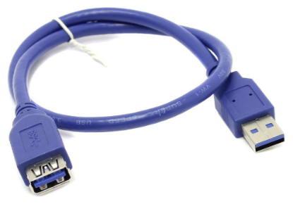 Изображение Кабель удлинительный VCOM VUS7065-0.5M USB 3.0 A USB 3.0 A синий 0,5 м
