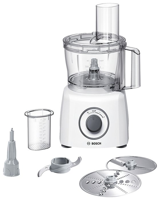 Изображение Кухонный комбайн Bosch MCM3110W (2,3 л /800 Вт /серый, белый)