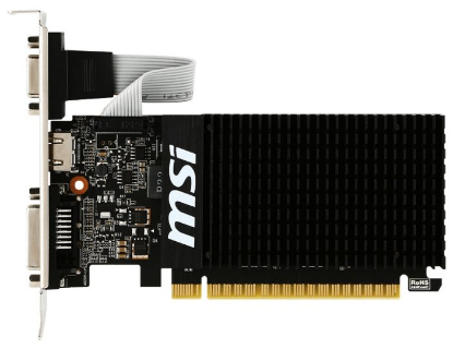 Изображение Видеокарта MSI GeForce GT 710 Silent 2GD3H LP 2GB (NVIDIA GeForce GT 710, GDDR3)/(2GD3H LP)