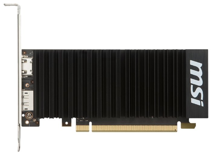 Изображение Видеокарта MSI GeForce GT 1030 2GHD4 LP OC 2 Гб (NVIDIA GeForce GT 1030, GDDR5)/(GT 1030 2GHD4 LP OC)