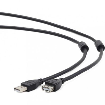 Изображение Кабель удлинительный Gembird CCF2-USB2-AMAF-15 USB 2.0 A USB 2.0 A черный 4,5 м