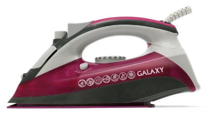 Изображение Утюг Galaxy GL6120 (2400 Вт/серый, розовый)