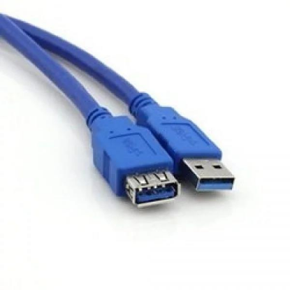 Изображение Кабель удлинительный VCOM VUS7065-3M USB 2.0 A USB 2.0 A синий 3 м