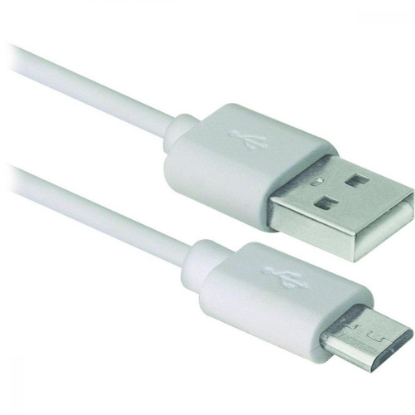 Изображение Кабель соединительный Defender USB08-10BH USB 2.0 A Micro USB 2.0 B белый 3 м