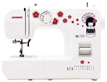 Изображение Швейная машина Janome EL-120,красный, белый