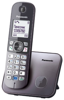 Изображение Радиотелефон Panasonic KX-TG6811RUM,серый (трубка, база)