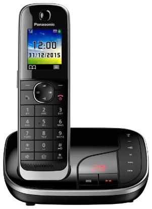Изображение Радиотелефон Panasonic KX-TGJ320 черный, (трубка, база)