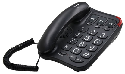 Изображение Проводной телефон teXet TX-214,черный