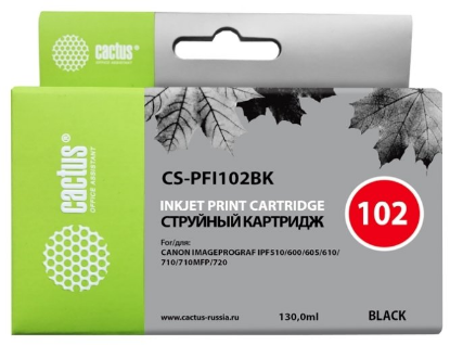 Изображение Картридж Cactus CS-PFI102BK