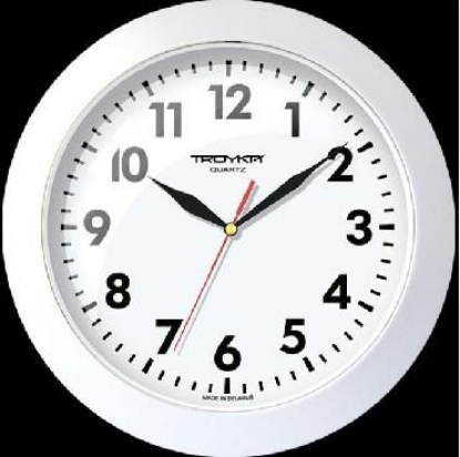 Изображение Настенные часы Troyka БЕЛЫЕ (51510511) белый