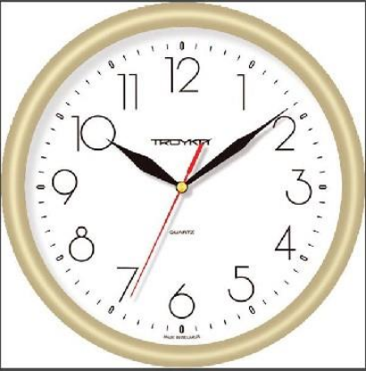 Изображение Настенные часы Troyka ЗОЛОТО (21271212) белый/золотистый