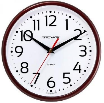 Изображение Настенные часы Troyka КЛАССИКА (91931912) белый/бордовый