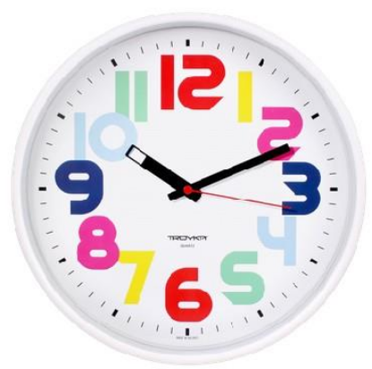 Изображение Настенные часы Troyka ЦИФРЫ (77771712) белый