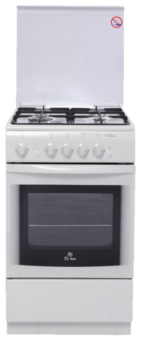 Изображение Плита De luxe 5040.44гкр чр,белый