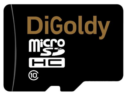 Изображение Карта памяти Digoldy MicroSDHC Class 10 16 Гб адаптер на SD