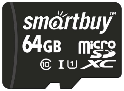 Изображение Карта памяти SmartBuy MicroSDXC Class 10 64 Гб адаптер на SD