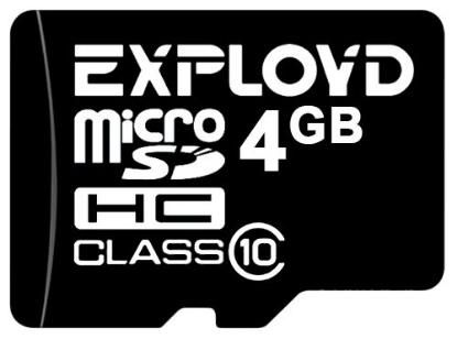 Изображение Карта памяти Exployd MicroSDHC Class 10 4 Гб