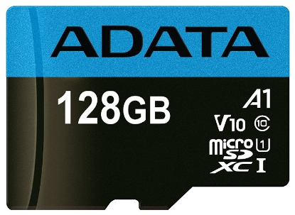 Изображение Карта памяти ADATA MicroSDXC Class 10 128 Гб адаптер на SD AUSDX128GUICL10A1-RA1